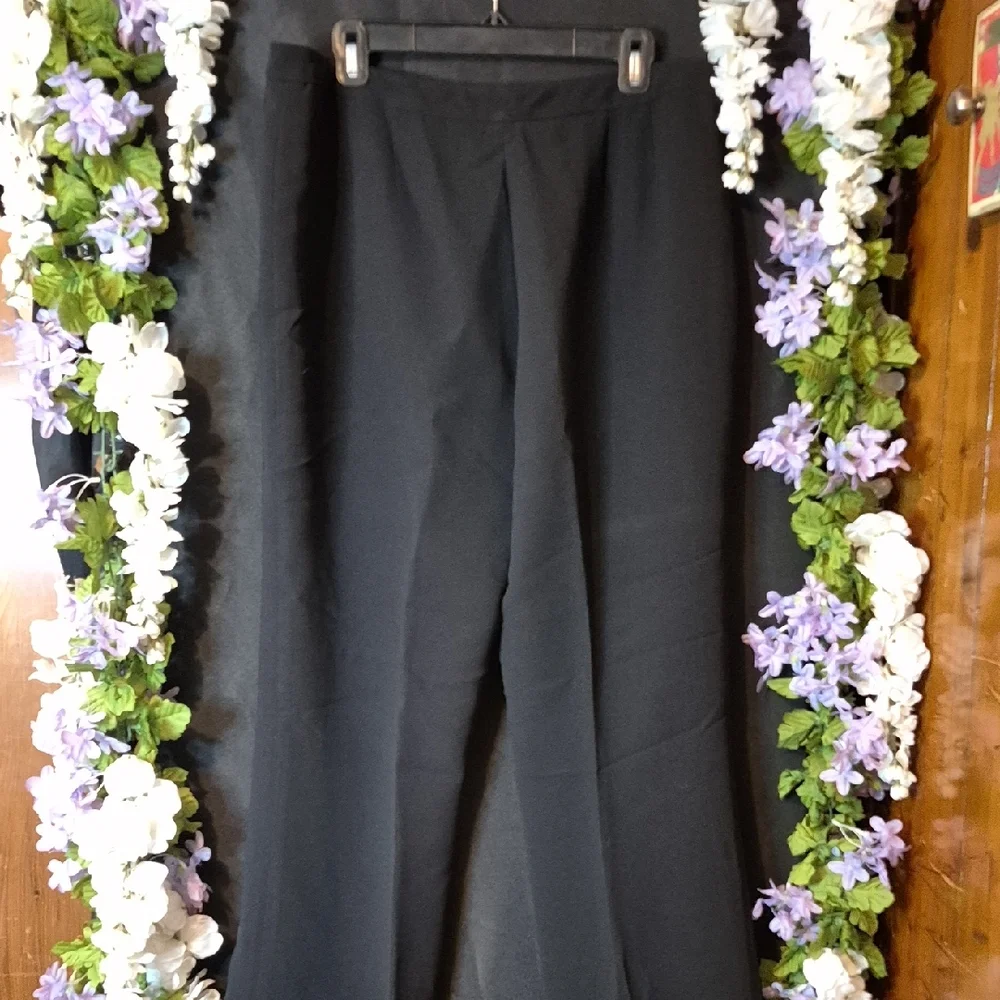 Classic Black Straight-Leg Pants